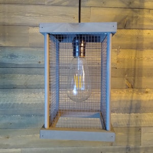 Wooden Cage Pendant Light Fixture