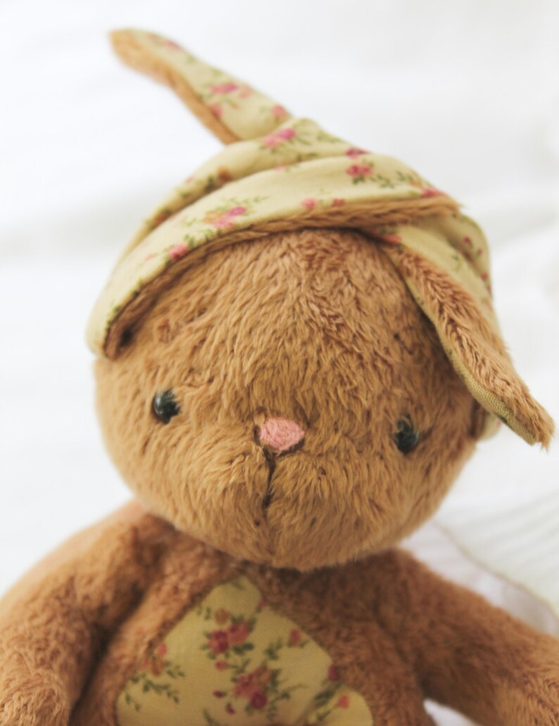 Bunny Toy Brown Cuddle Bunny Easter Bunny Rabbit-Stuffed | Etsy
