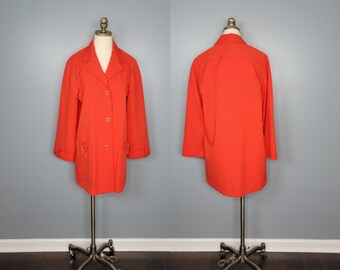 1960s Red Coat Outerbanks by Jerold Rain Repellent Jacket