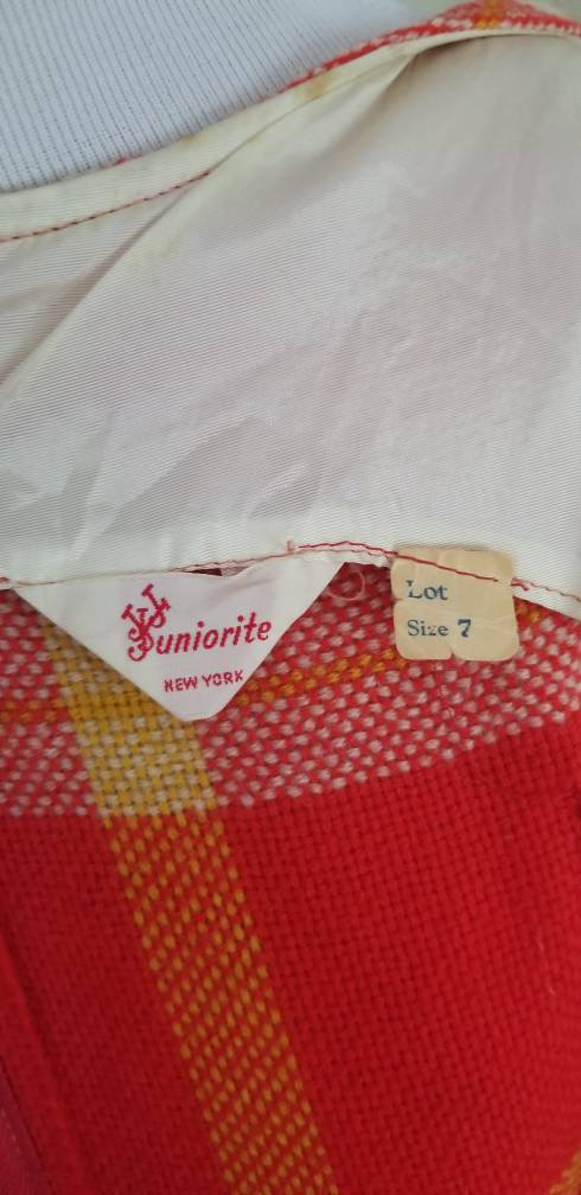 1960s Juniorite New York Plaid Dress Size 7 | Etsy