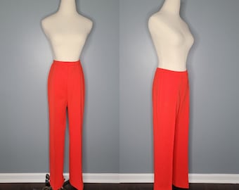 60s Pykettes Red Polyester Pants