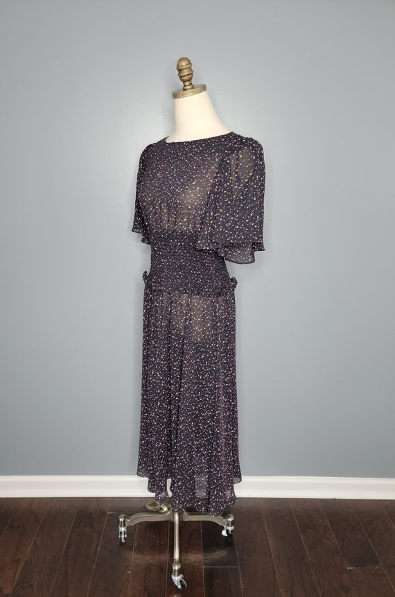 1980s Diane Von Furstenberg Sheer Dress Eighties … - image 8