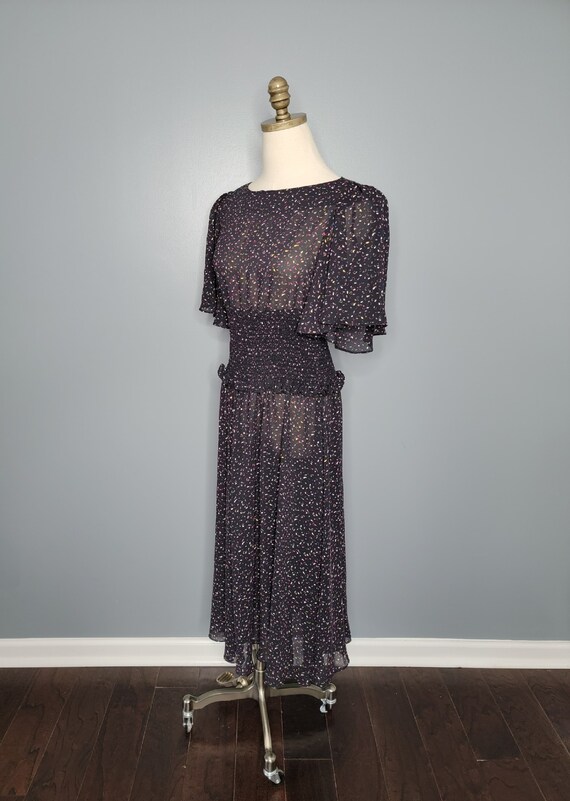 1980s Diane Von Furstenberg Sheer Dress Eighties … - image 3