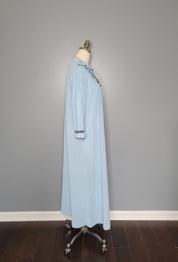 Baby Blue Robe 1970s Lorraine Baby Blue Robe - Gem