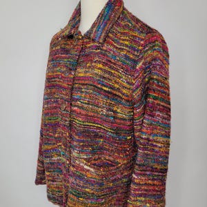 1990s Silk Rainbow Coat The Territory Ahead Bohemian Medium