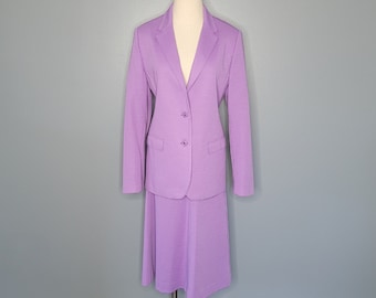 80s Jantzen Lavender Suit Jacket and Skirt Size 16