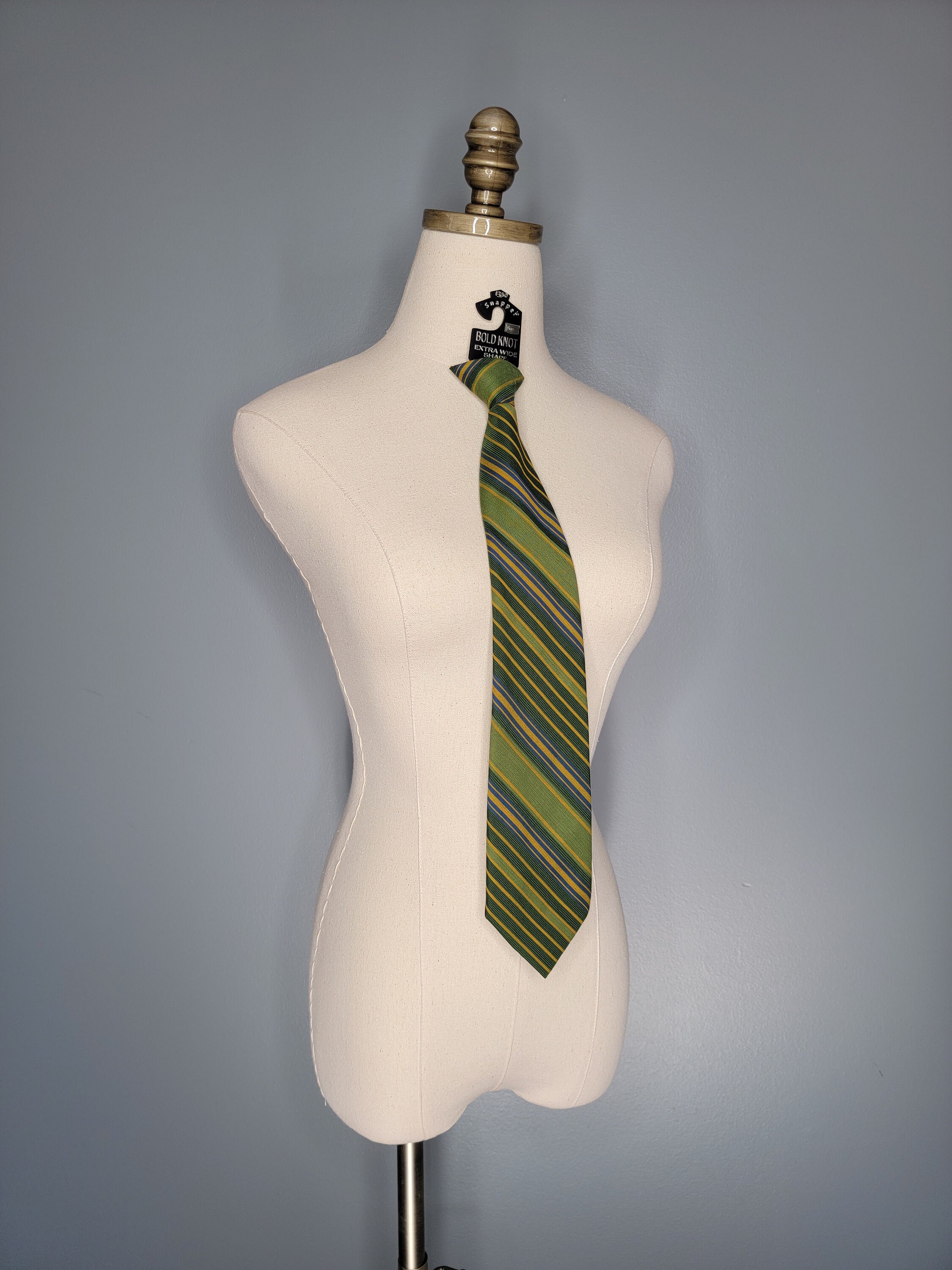 小物 50's style rockabilly striped tie Vintage 1950s 50s Rockabilly As Is Lurex Metallic Striped