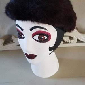 1960's An Original Lucia New York Brown Fur Hat image 3