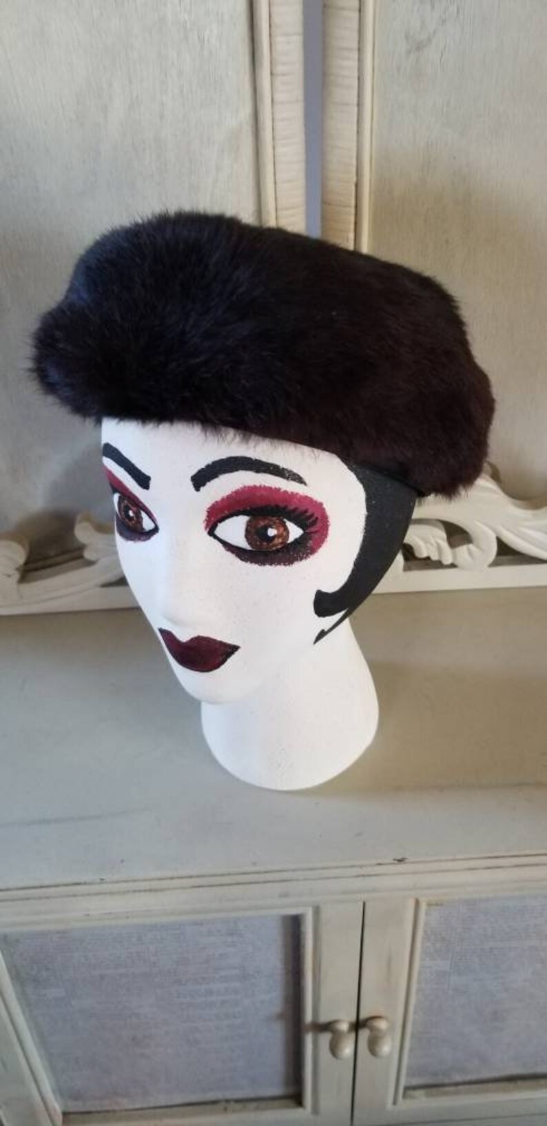 1960's An Original Lucia New York Brown Fur Hat image 3