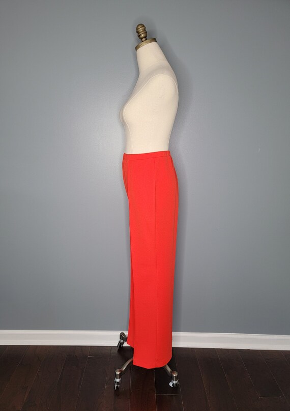 1960s Pykettes Red Polyester Pants Red Vintage Tr… - image 6