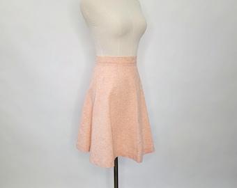 60s Sport Set A-Line Skirt Pastel Orange Small