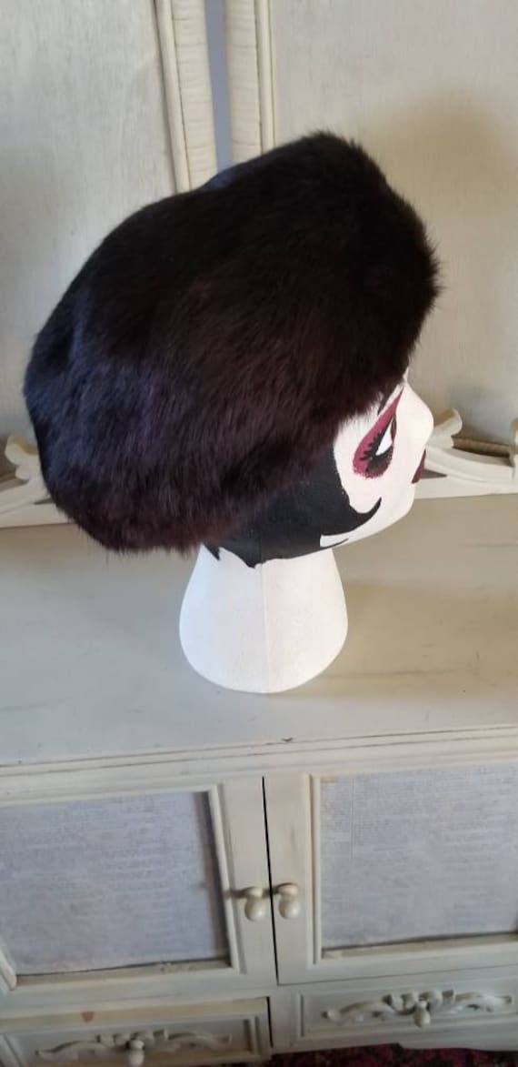 1960's An Original Lucia New York Brown Fur Hat - image 2