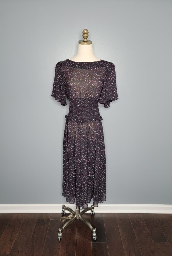 1980s Diane Von Furstenberg Sheer Dress Eighties … - image 2