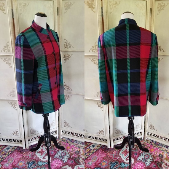 80s Plaid Jacket Joyce Sportswear