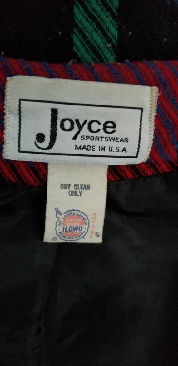 80s Plaid Jacket Joyce Sportswear - image 9