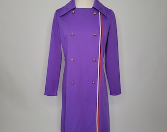 1960s Purple Mod Dress Puritan Forever Young
