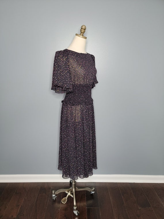 1980s Diane Von Furstenberg Sheer Dress Eighties … - image 7