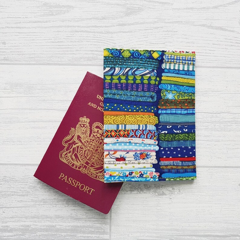 Fabric Stash Passport Cover Fabric Passport Holder Sewing Etsy
