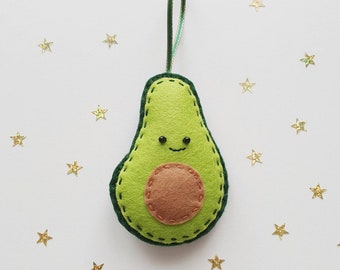 Felt Avocado Christmas Decoration, Felt Decorations, Avocado Gifts, Foodie Gifts, Mothers Day Gift, Teacher Gifts