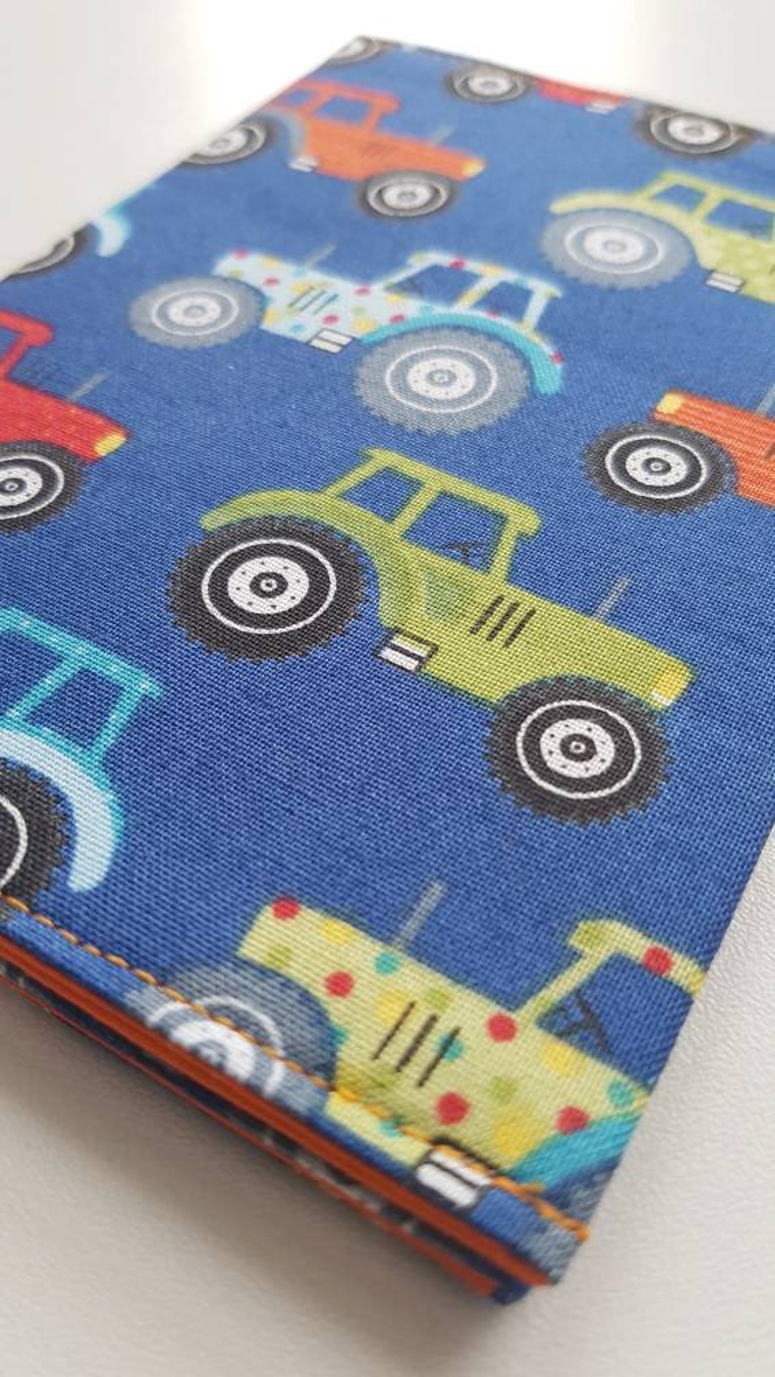 Tractor Design Fabric Passport Cover Digger Passport Holder Etsy