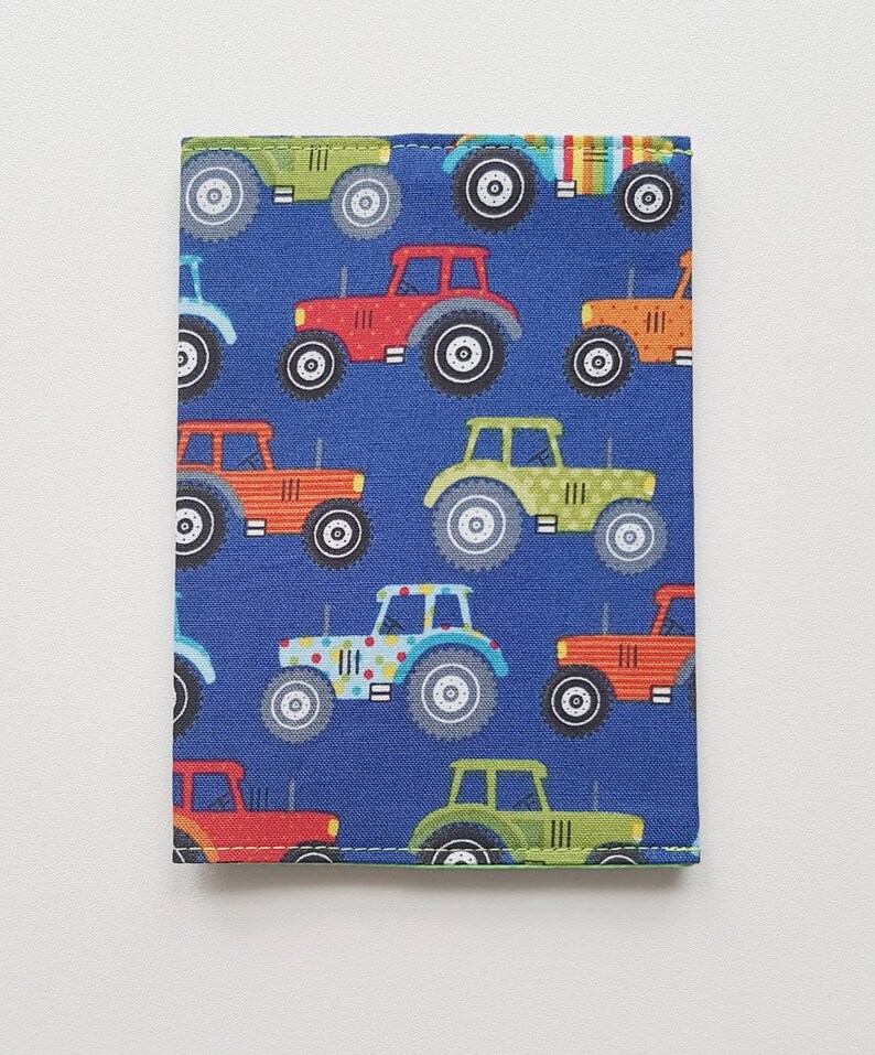 Tractor Design Fabric Passport Cover Digger Passport Holder Etsy