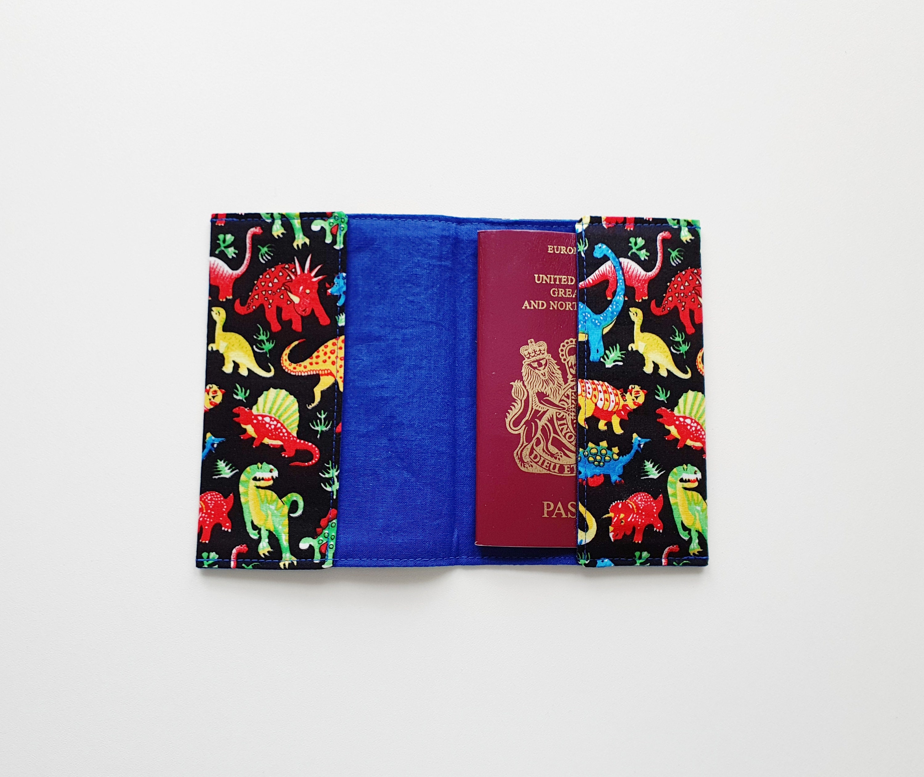 Dinosaur Fabric Passport Holder Kids Passport Cover Little Etsy