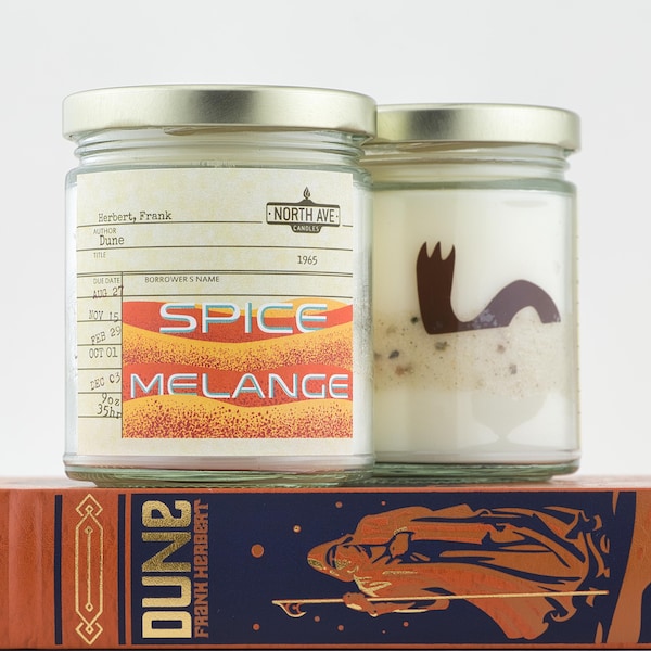 Spice Melange / Inspired by Dune / Dune art / Dune inspired / book themed candle