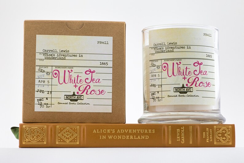 White Tea Rose Scented Candle / Inspired by Alice's Etsy