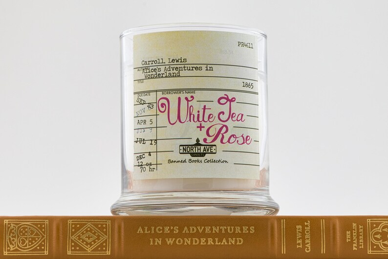 White Tea Rose Scented Candle / Inspired by Alice's Etsy