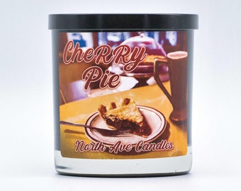 Twin Peaks Candle / Cherry Pie Candle / Black Lodge Candle / Twin Peaks Gift / David Lynch / Twin Peaks Art / Cherry Pie Scented Candle