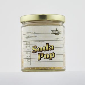 Book Candle / The Outsiders / Soda Pop / Stay Gold / Reader Gift / Book Candle / Literary Candle / Book Themed Candle / S E Hinton Gift