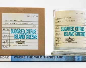 Sugared Citrus + Island Greens / Where the Wild Things Are / Book Scented Candle / Book themed / bookish gift / bookworm