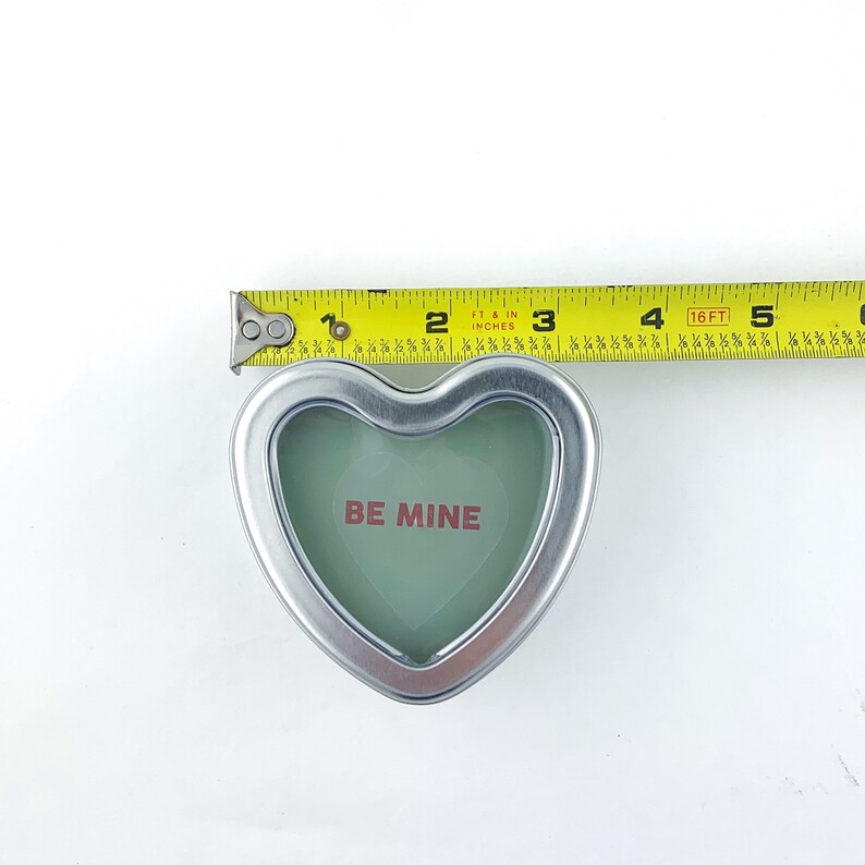 Candy Heart Candle Tin / Valentine Candles / Conversation Etsy