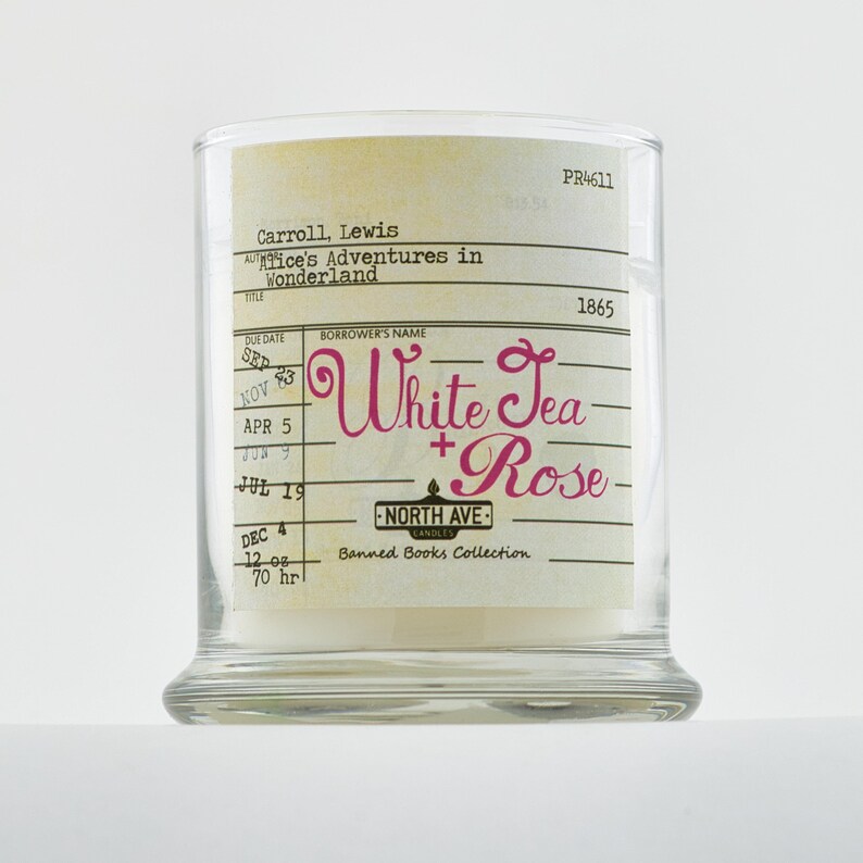 White Tea Rose Scented Candle / Inspired by Alice's Etsy