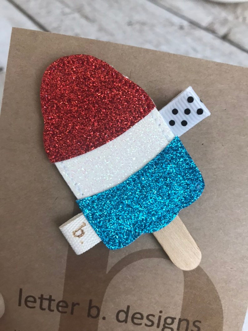 Bomb Pop Popsicle Hair Clip Etsy