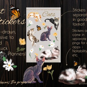 Digital Cat Stickers | Goodnotes Notability Xodo
