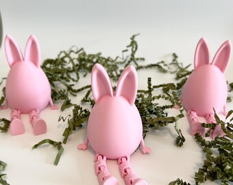 3D Gedruckter Flexi Osterhase Eiersitter, Kinder Spielzeug