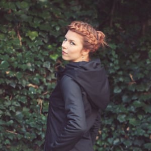 women&#39;s coat, black coat, waterproof coat, hooded coat, winter coat, raincoat, fleece-lined parka, made in france