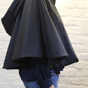 Alchemy waterproof fleece-lined cape with large fairy tale hood Warm waterproof with hood hooded image 3