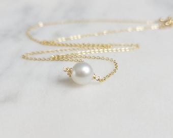 Pearl Necklace Choker, Freshwater Pearl Necklace, June Birthstone Necklace, Pearl Gold Necklace, Dainty Pearl Necklace, Necklaces for Women