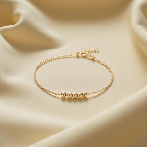 Dainty Gold Bracelet, Gold Bracelet for Women /Handmade Jewelry/ Gold Chain Bracelet, Gold Bracelet 14k, Fidget Bracelet, Summer Jewelry