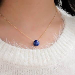 Lapis Lazuli Necklace, December Birthstone Necklace / Handmade Jewelry / Gemstone Necklace, Layered Necklace, Necklaces for Women, Dainty