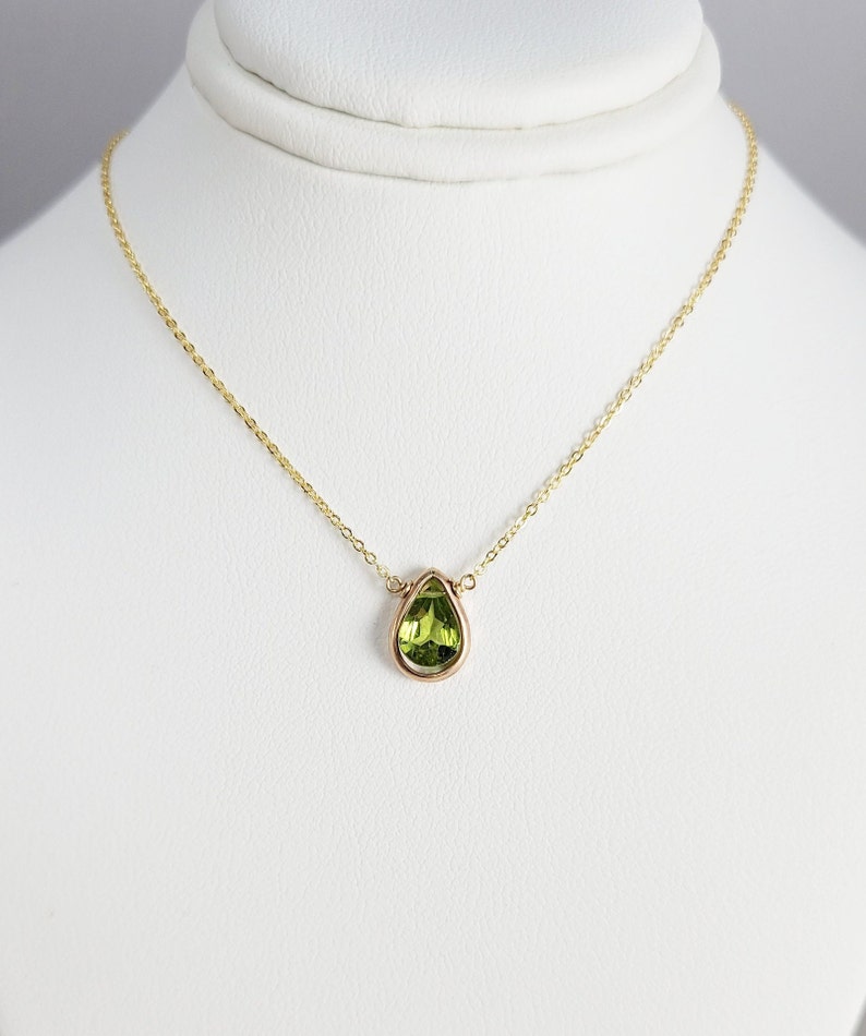 Genuine Peridot Necklace • August Birthstone • Handmade Jewelry • Peridot Necklace Gold • Silver Necklace • Necklaces for Women• Dainty Necklace • Minimalist Necklace