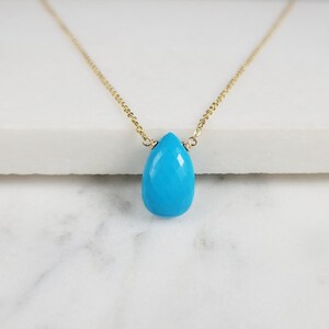 Turquoise Necklace, December Birthstone Necklace, Turquoise Gold Necklace, Gemstone Necklace, Necklaces for Women, Boho Necklace, Layered
