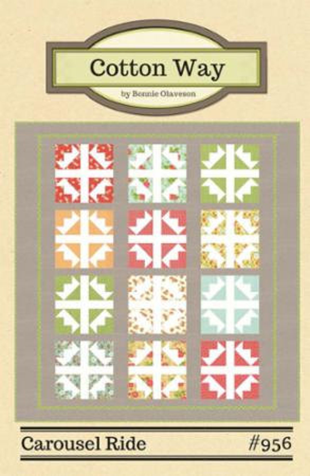 Carousel Ride Physical Quilt Pattern by Cotton Way - Etsy