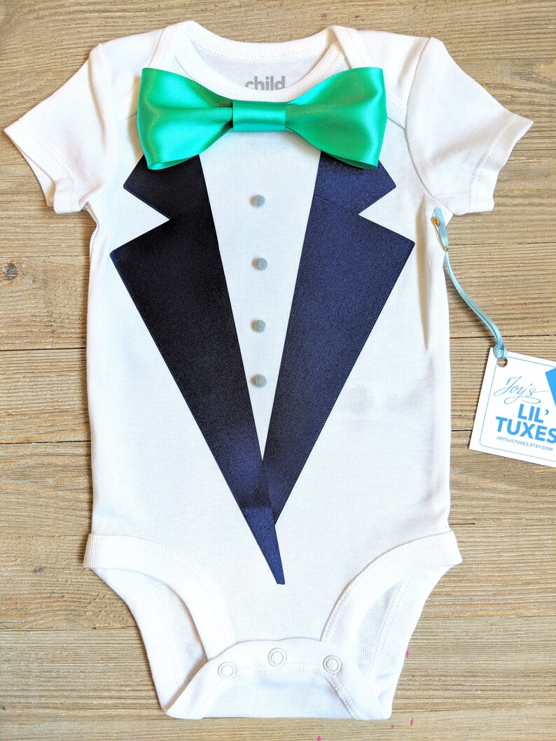 navy baby tuxedo