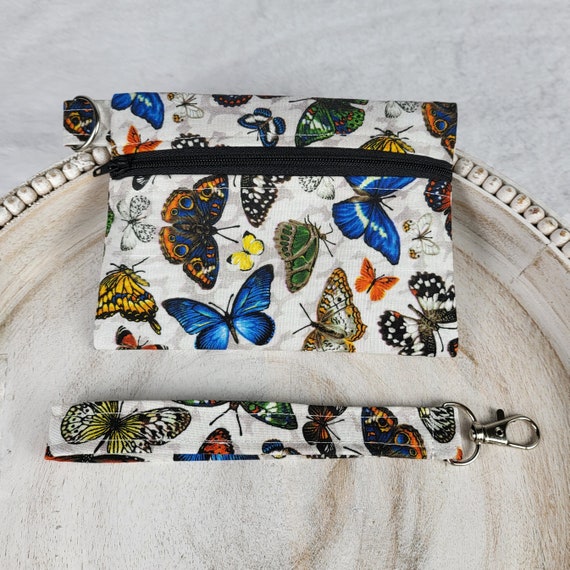 Chic Butterfly Wallet - Key Fob Wristlet - Concert Purse - Cottagecore & Festival Ready - Mom's Perfect Gift