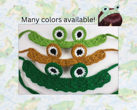 Frog headband, crochet headbands, frog toad costume, froggy, gift for teachers