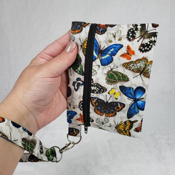 Chic Butterfly Wallet - Key Fob Wristlet - Concert Purse - Cottagecore & Festival Ready - Mom's Perfect Gift