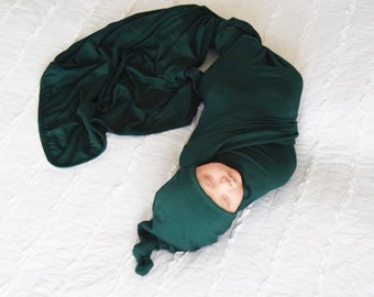 hunter green swaddle